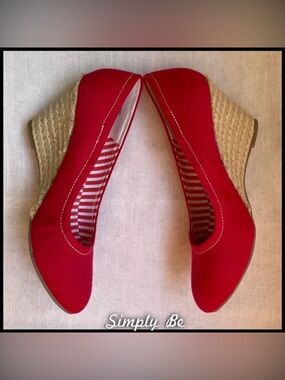 Simply Be Canvas Wedges